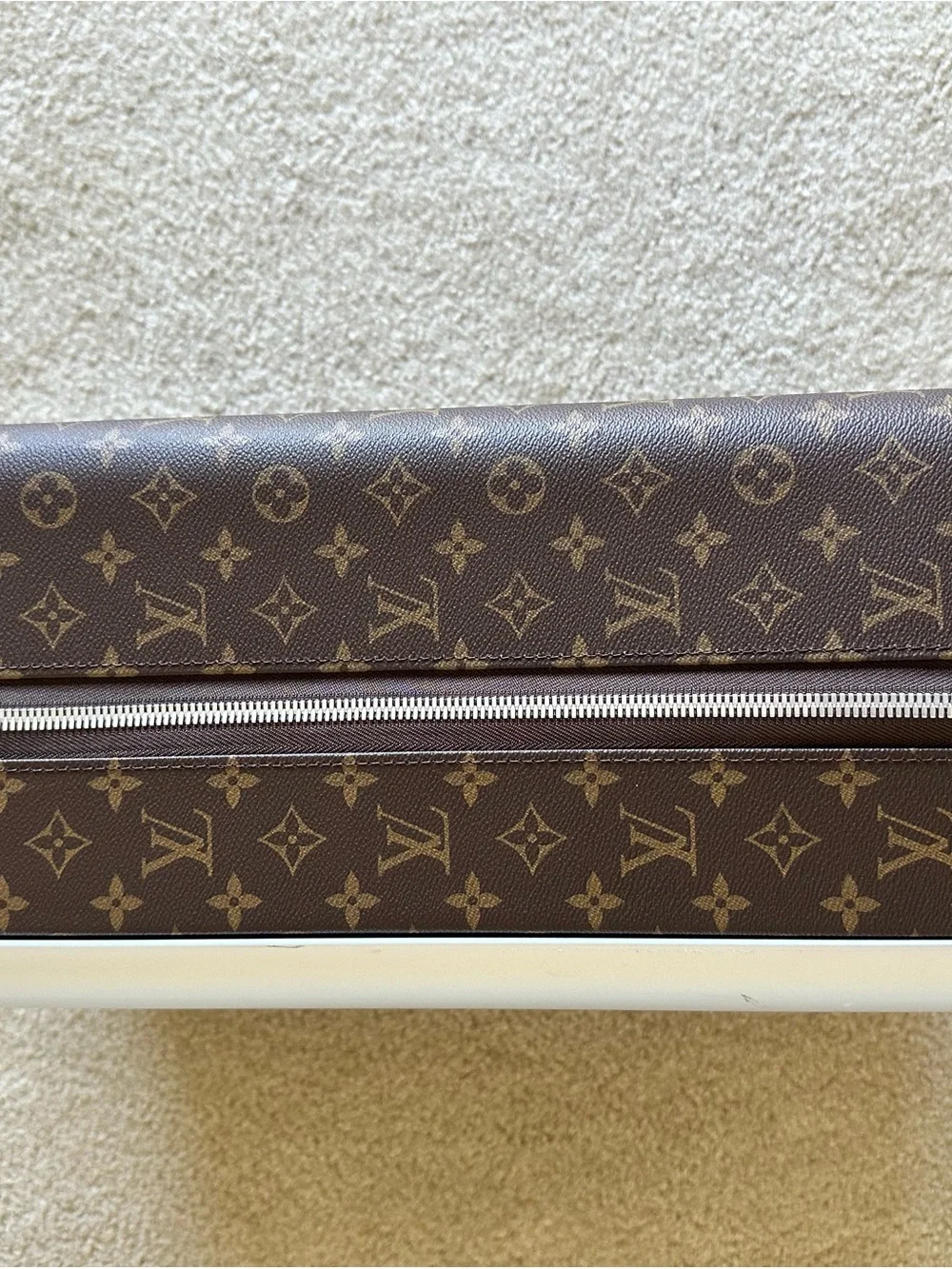Louis Vuitton Monogram Carry-On with Turquoise Accents